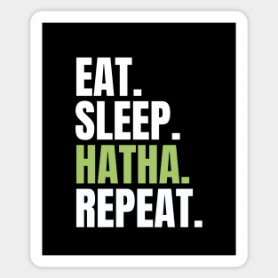 eat sleep hatha repeat Sticker